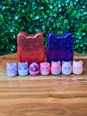 Squish-a-longs Pink and Purple Cat Bundle